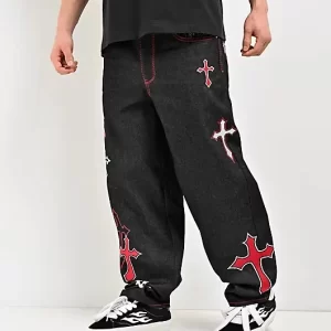 Ambush Crosses Black Raw Denim Jeans