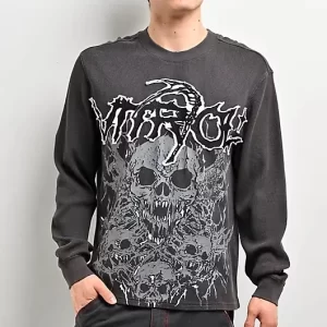 Migraine Charcoal Thermal Long Sleeve T-Shirt