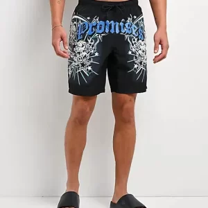 Nautical Black Board Shorts