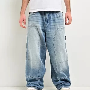 Skate Work Light Blue Wash Ultra Wide Carpenter Jeans